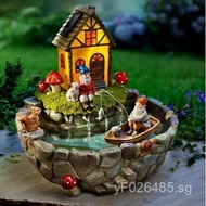 Solar Santa Claus Fountain for Home Garden New Product Micro Landscape Cross-Border Decorative Ornam
