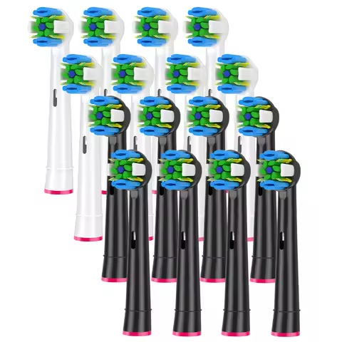 8/16pcs EB25 EB50 Cross Action Replacement Brush Heads For Oral B D12 D16 D100 3757 3709 pro3 pro1ma