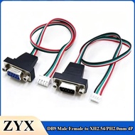 30cm DB9 Pin RS232 Serial 4P Small Port Data Terminal Cable Male/Female to XH2.54mm/PH2.0mm 4Pin And