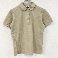 LACOSTE短袖 polo 衫，米色，42 碼，古著。
