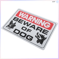 Caution Dog Sign Metal Decor Printing Warning Signs Beware of for Home Aware The  junshaoyipin