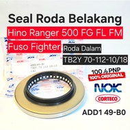Rear Wheel Seal Inner Hino Ranger 500 FG FL FM Mitsubishi Fuso Fighter Corteco 70x112x10/18 TB2Y Ori
