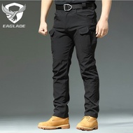 Eaglade Black Tactical Cargo Pants for Men in Black IX7