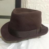 NEW YORK HAT 美國紐約帽 手工紳士帽 THE FEDORA 三凹 Brown 西裝復古老爺帽 - 咖啡色