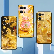 Oppo Reno 7 4G / Reno 7 5G / Reno 7Z 5G case printed with unique horse and horse fortune bag
