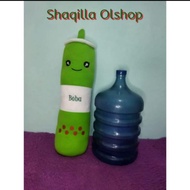 BONEKA MILK TEA GULING BOBA LED murah guling boba
