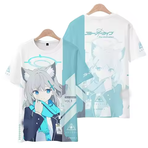 Popular Role Playing Game Blue Archive Takanashi Hoshino T-shirts 3D Print Men Women Anime Cartoon T