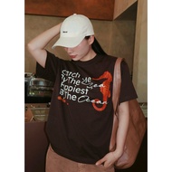 SEA-HORSE Form BOXY Unisex Brown T-shirt - de tée
