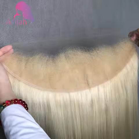 22 Inch 13x4 613 Full Frontal Only Human Hair Melt Skins Brazilian Virgin Hair Straight 100% Human H