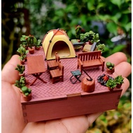 Tent set code 01 (with base) 1/64 diorama decoration