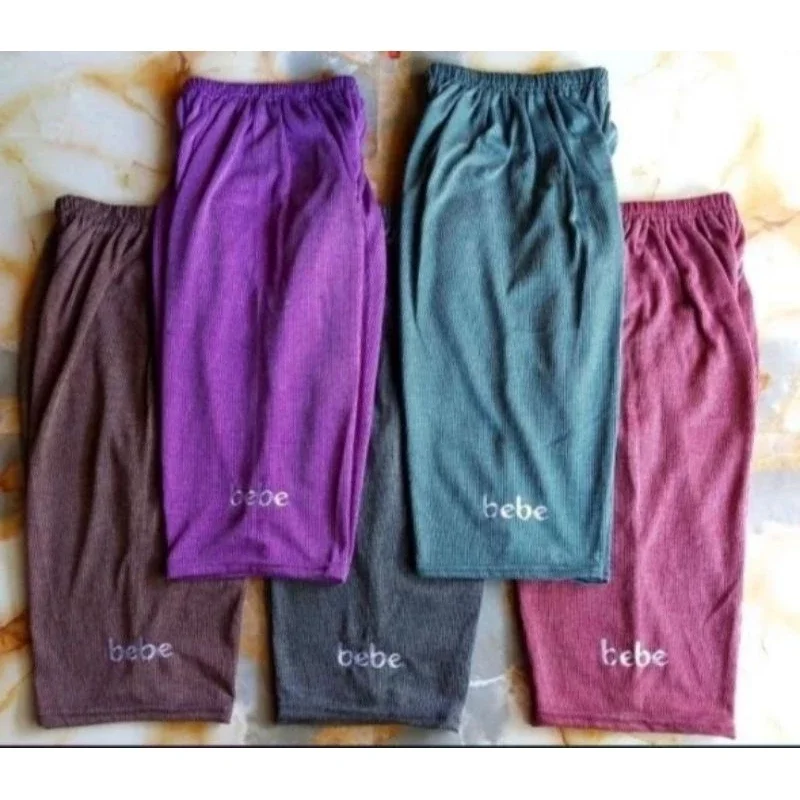 Celana bebe shot pant isi 4 pcs legging pendek Celana shot pendek 7/8 bawahan wanita jumbo