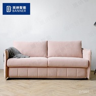 Factory Direct Supply Multi-Functional Apartment Sofa Bed Fabric Three-Person Living Room Sofa Fabric Small Apartment Be