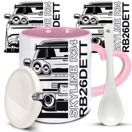 JDM Japanese GTR Toyota 2JZ Car Dedicated Customized Mug Car Fan Merchandise Water Cup Ceramic Cup C