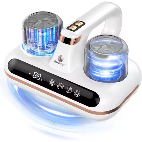 Cordless Vacuum Cleaner - 5-in-1 Bed Vacuum with UV-C Light, Ultrasonic Tech, 16Kpa Suction, Pet Hai