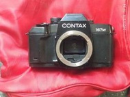 Contax 167MT專業機身 功能良好 觀景窗內LCD通病漏液 鏡頭：C/Y接環 快門：電子驅動式金屬平焦平面快門(