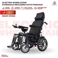 Fresco Lie Down Electric Wheelchair Reclining Heavy Duty Foldable Backrest High Back Kerusi Roda Ele