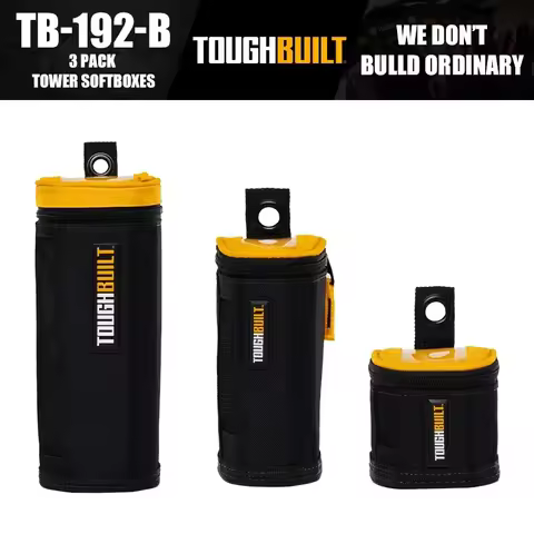 ToughBuilt TB-192-B 3 Pack Tower Softboxes Tools Packaging Bag Construction Renovation Tools