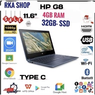 HP Chromebook 11A G8 Education AMDA4-9120C 4GB Ram 32GB SSD eMMC 11.6-inch WLED HD Webcam