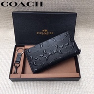 Long Wallet Men Fashion Embossed Zipper Wallet Gift Box Packed In Stock 74918