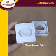 Mochi, dango mold, ancient coin mooncake, ancient coin mold