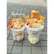 Birthday Gift Yellow Bear Doll Bouquet Gift for Girlfriend Girlfriend Children Creative Gift for Gir