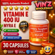 MYRA E 400 I.U. Soft Gel Capsule (d-Alpha-tocopherol (Vitamin E) 30's Bottle