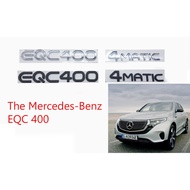 Benz EQC 400 4MATIC High Tech Silver or black logo 3d badge for rear