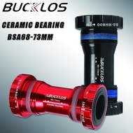 BUCKLOS Bike Bottom Bracket CNC BB68 Bike BB Hollowtech Bottom Bracket for MTB
