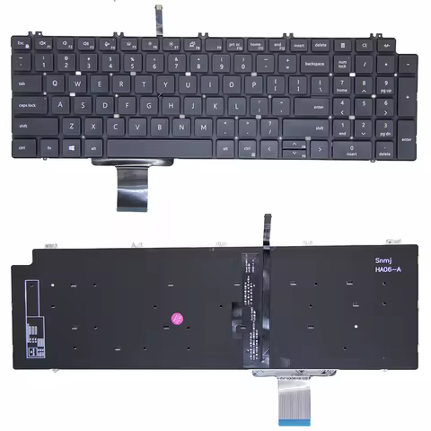 100%New US For Dell Precision 7550 7750 7760 7560 7770 English Laptop Keyboard