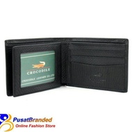 HITAM PRIA Black Crocodile C1201-12 Black Branded Men's Leather Wallet Import Thebest