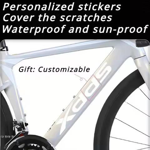 2PCS/SET XDS Bicycle Stickers Customizable Waterproof Sun-proof Adhesive Decals Cover Scratches for 