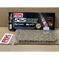 RK X-RING CHAIN GB525KRX // 120L - CLFZ Rk GB525 KRX X-RING Chain 120L Gold Rivet Type (A2)