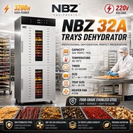 NBZ 32A Trays Food Dehydrator Machine Mesin Pengering Makanan kering Food Dryer jerky dehydrate mesi