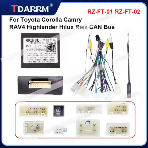 For Toyota Corolla/Camry/RAV4 With Canbus For Toyota High wiring 16pin Android Wire Harness Power Ca