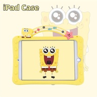 SpongeBob Case for iPad 2 3 4 5 6 7 8 Gen iPad Air 1 2 3 4 Silicone Shockproof with Stand Tablet Cover for iPad Mini 1 2 3 4 5 6 Pro 2020 2018 2017 2016