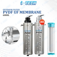 𝐈-𝐓𝐄𝐂𝐇 Stainless Steel SUS 304 Outdoor PVDF6000 UF Membrane 0.01 Micron Water Filter SUS 304 Penapis