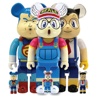 MEDICOM TOY - Be@rbrick Bearbrick – 100% 和 400% 3 件套 Dr.Slump | 小雲 Arale | IQ博士 | 超人