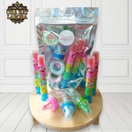 Permen Bensia Mix Empeng Permen Unik Ring Cincin Dot Pensil Warna Warni Kualitas Premium - Ora Eat L