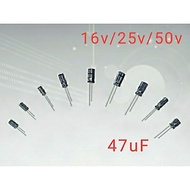 47uF(16v/25v/50v) Electrolytic Capacitor
