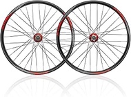 RUJIXU Mountain Bike Wheelset 26 inch 27.5" 29" Disc Brake MTB Wheel QR Bicycle Rim Sealed Bearing Double Wall Rims for 8/9/10/11 Speed Cassette Freewheel 2015g