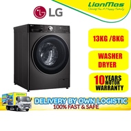 LG 13kg/8kg Inverter Washer Dryer Front Load Washing Machine FV1413H2BA with AI Direct Drive™, Steam
