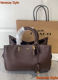 ✨Free SF Shipping | Coach Brown Leather Rogue Satchel Bag