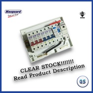 DB BOX 10way (Full set) Maxguard MCB + ELCB 40A + Main switch 32A