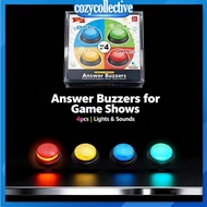 Answer Buzzers for Game Shows 4pcs Game Buzzers with Lights & Sounds Buzz Buttons for Kids or Adults