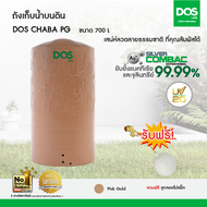 DOS ถังเก็บน้ำบนดิน รุ่น CHABA 700L สี Pink Gold