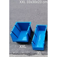 12 pcs stackable bin box storage organizer plastic long stack bin