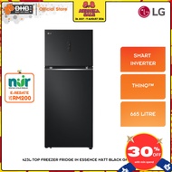 [ NUR@PETRA ] LG 423L Top Freezer Fridge GN-B392PQBK in Essence Matt Black LinearCooling™ LG ThinQ™ 