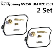 Carburetor Kit Rebuild 2 Set For Hyosung GV250 UM V2C 250T Needle Valve Assy