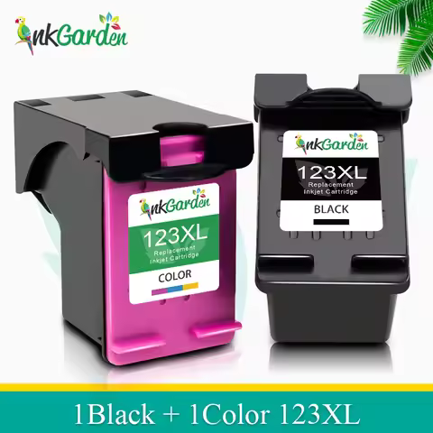 InkGarden 123XL Ink Cartridge Replacement For HP 123 HP123 XL Compatible 1110 1111 2130 2132 Officej