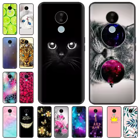 For Nokia C30 Case 6.82'' Soft TPU Silicon Phone Cover for Nokia C30 NokiaC30 Case Capa Silicone Bac